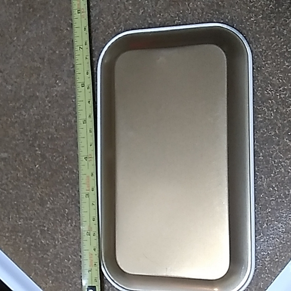 Vintage Tin Tray 7x4 inches, Massilly, France - Picture 4 of 4